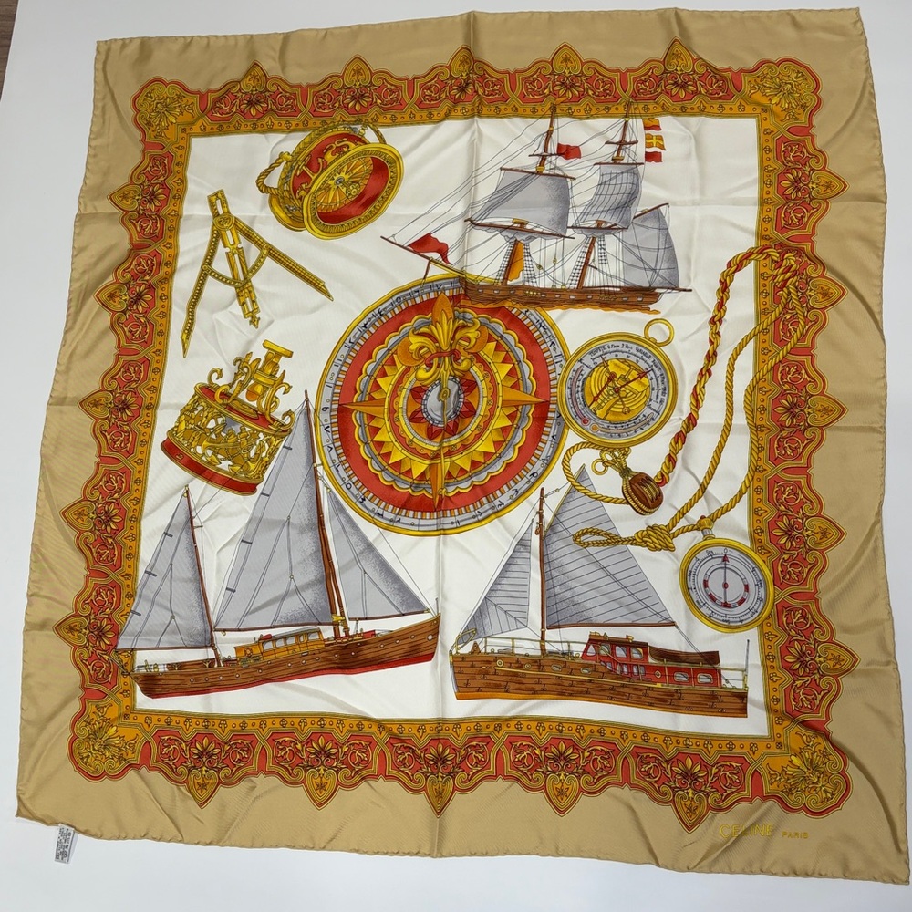 Celin Silk Scarf - Picture 3 of 16